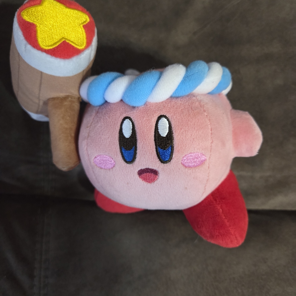 Hammer Kirby Plush Dream Land 5" Official Sen-Ei Boeki Little Buddy